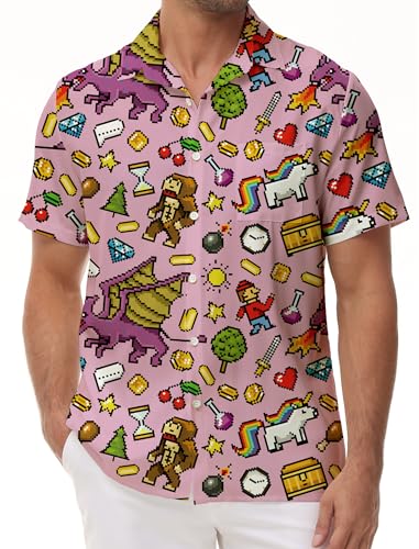 KYKU Disfraz de los años 80, ropa de los años 90, camisa