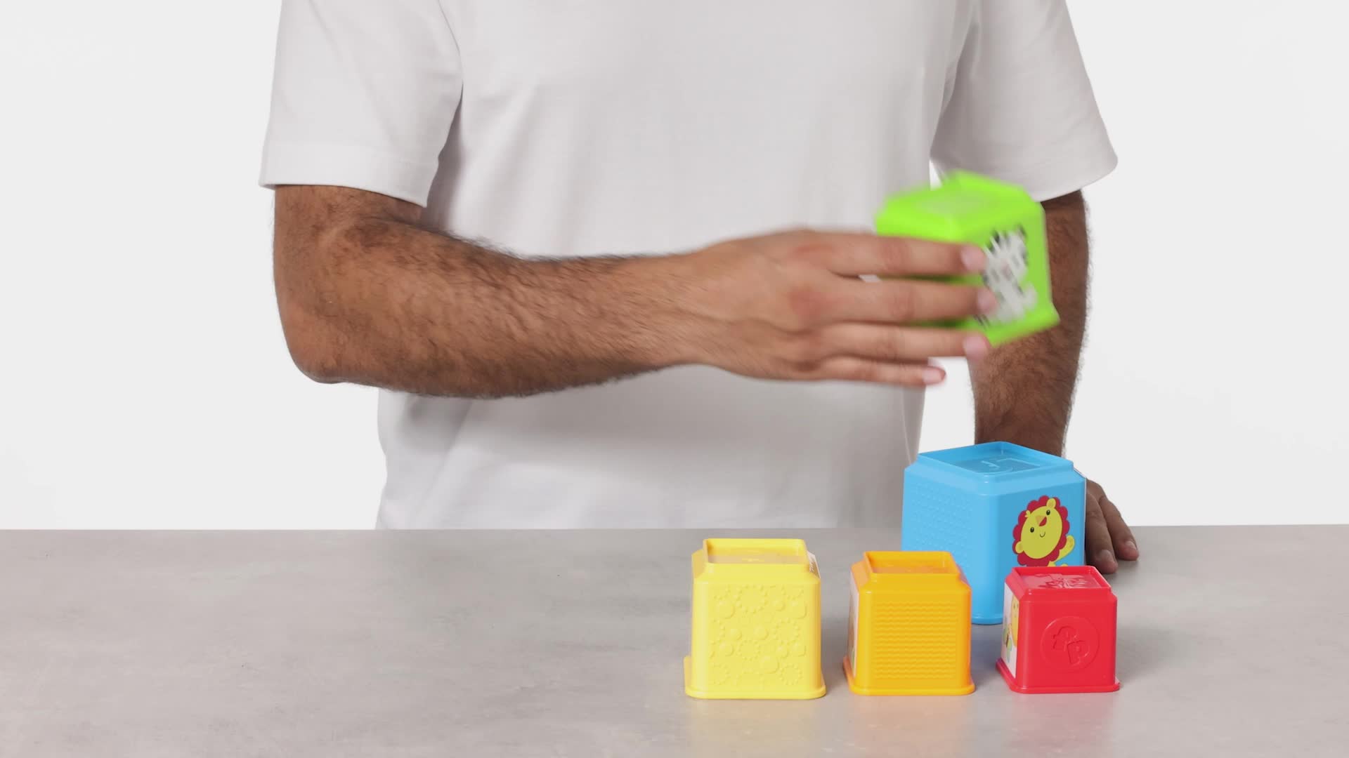 Fisher-Price Stack & Explore Blocks, set of 5, baby stacking and