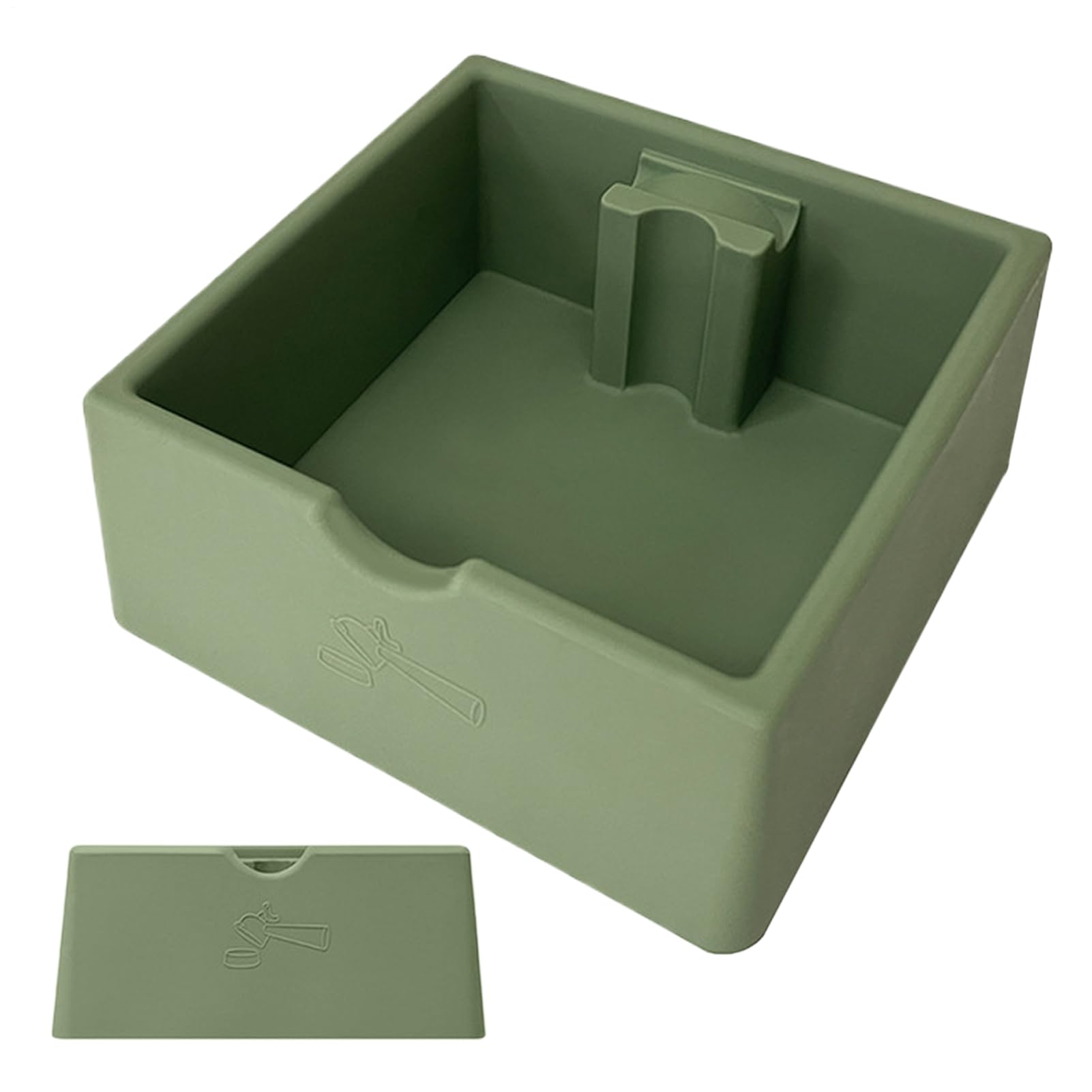Cubo de basura para café expreso de 1,5 L contenedor antideslizante de barra