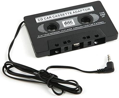 3.5mm Universal Car Audio Cassette Adapter Audio Stereo Cassette Tape Adapter for MP3 Player and Smart Phones (Black)