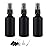 2oz Small Glass Essential Oils Spray Bottles, Fine Mist Frosted Black Spray Bottles (Set Of 3)
