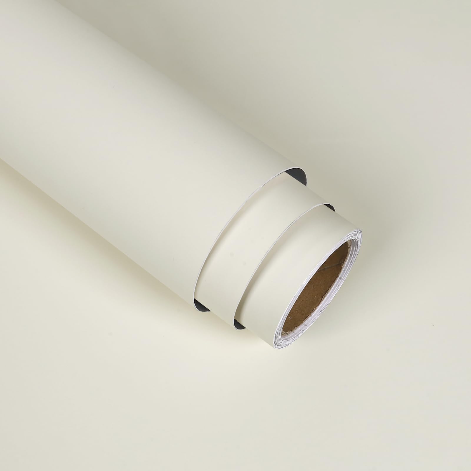 Papier peint blanc crème à coller pour chambre d'enfant