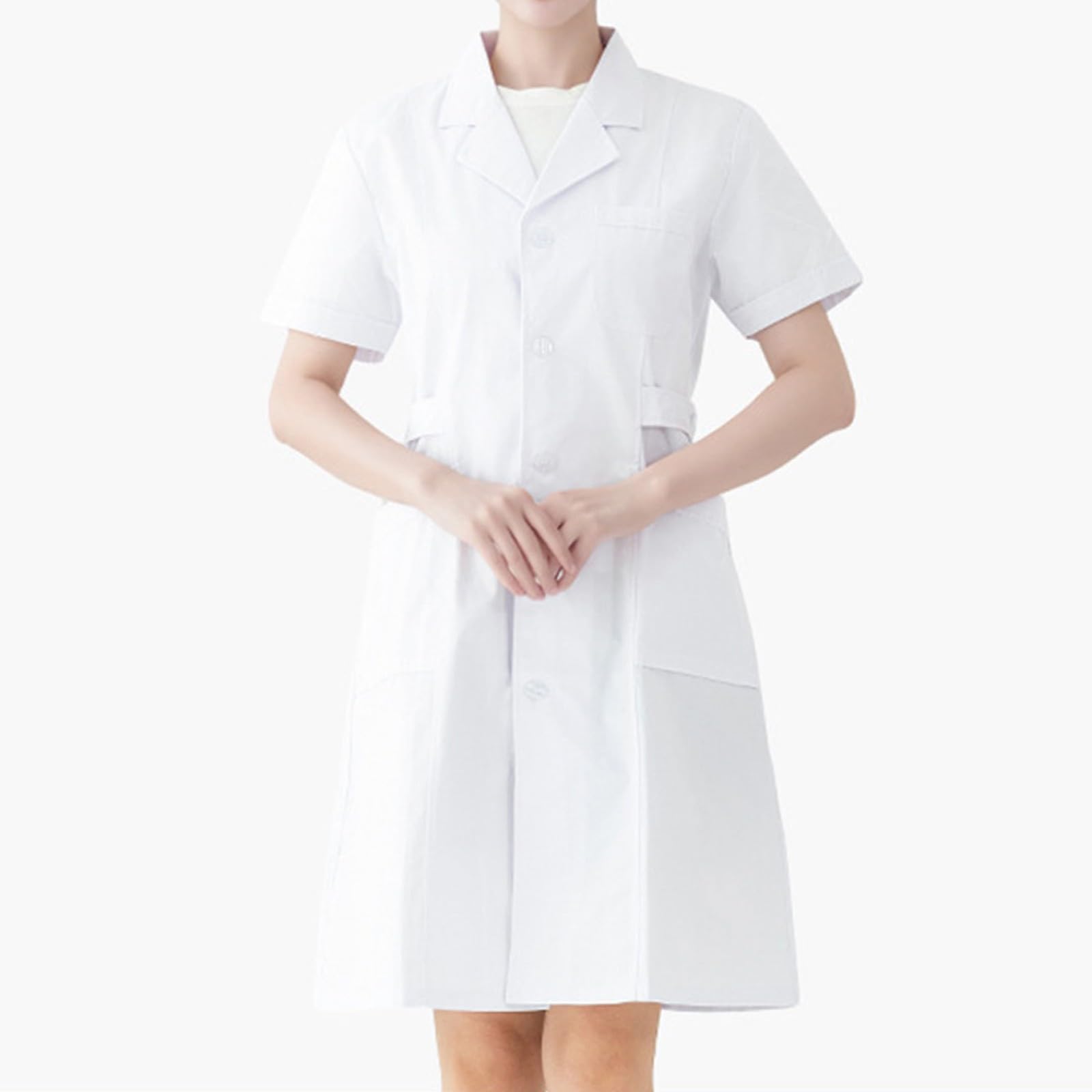 Blouse Chimie Coton Blouse Blanche Chimie Lycee Medicale Femme Coton Collège De Médecin Lycée Tenue Infirmiere Professionnelle Cosplay