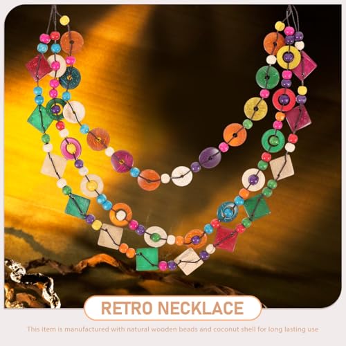 Collier de perles de bois de coco pour sublimer une robe de plage