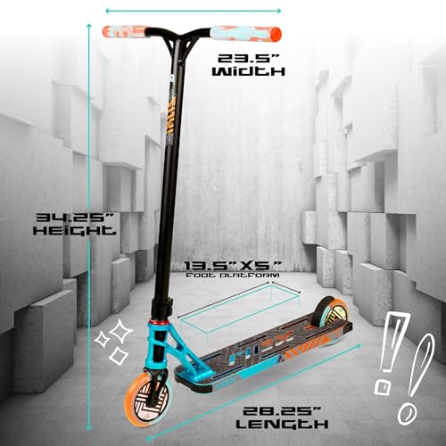 Image of Pro Stunt Scooter for Kids and Teens Ages 8-12 - Lightweight Durable Trick Scooter for Skatepark and Street - Easy Assembly - Madd Gear MG5