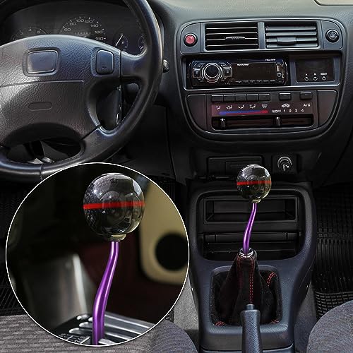 X AUTOHAUX Car Short Throw Shifter Replacement Kit for Honda Civic 1988-2000 for Honda CRX 1988-1991 for Acura Integra 1991-1996 Purple - Image 3