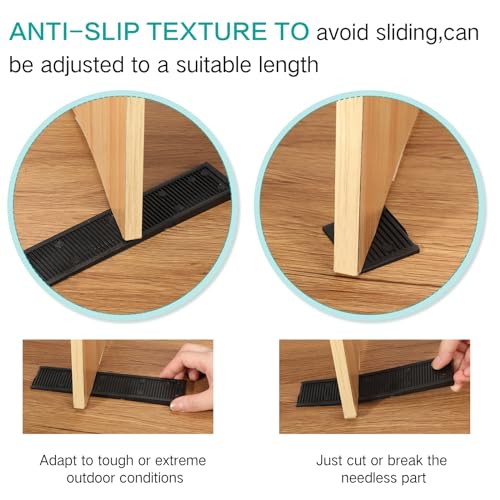 Image of Pangda 100 Pack 8 Inch Composite Plastic Shims for Leveling Multi Purpose Heavy Duty Furniture Composite Leveler Wedges, Adjustable Shims for Table Toilet Hot Tub Furniture (Black)