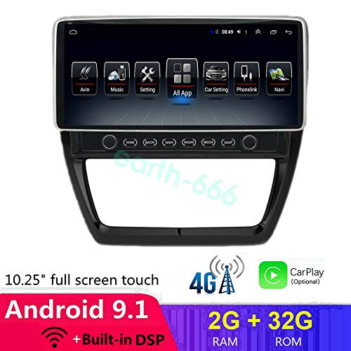 10.25“ Android 9.1 (2+32) G Car DVD GPS Player for Volkswagen Sagitar 2015+