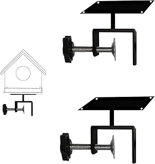 Bird House Pole for Fence 2 Pack,Heavy Duty Feeder Pole Mount Kit(Bird House Not Included)