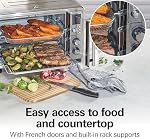 Hamilton Beach Sure-Crisp 6-in-1 XL Air Four à frites avec portes, 6-Slice Capacité, convient 12 Pizza de pouce, Air Fry, Bake, Broil, Toast, Réchauffage rapide, Acier inoxydable (31191)