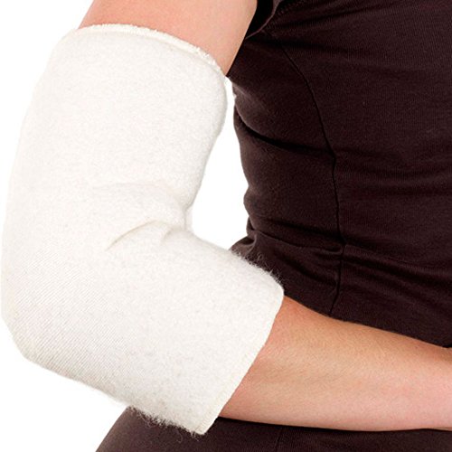 SamWo, 1 Ellbogenwärmer/ Gelenkwärmer Floor 100% Merinowolle, elastisch, bei 30 Grad waschbar,, S, Natur
