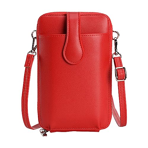 Petit sac zippé en PU au design carré rétro et minimaliste pour femme