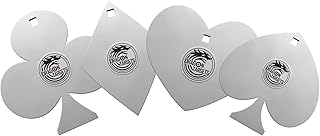 Dragon Targets AR500 Steel Targets for Shooting 3/8 Inch Thick Laser Cut Poker Set, Painted and Ready to Shoot AR500 Steel Targets Made in USA