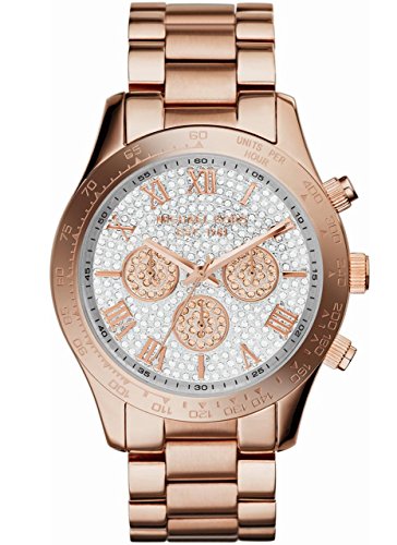 MICHAEL KORS �}�C�P���R�[�X MK5946 Layton Rose Gold Tone Chronograph LADIES �N���m�O���t ���[�Y�S�[���h×�N���X�^�� mk5946 ���f�B�[�X �A�i���O �r���v [���s�A���i]