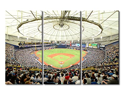 TUMOVO Canvas Wall Art for Living Room Tropicana Field Modern Home Decor St. Petersburg Baseball Stadium HD Printed Posters for Bedroom Office Wall Art Painting Pictures Ready to Hang, 42" Wx28 H