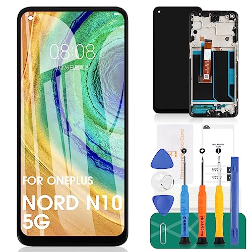 Écran tactile de rechange pour OnePlus Nord N10 5G, bloc LCD noir haute fidélité BE2029
