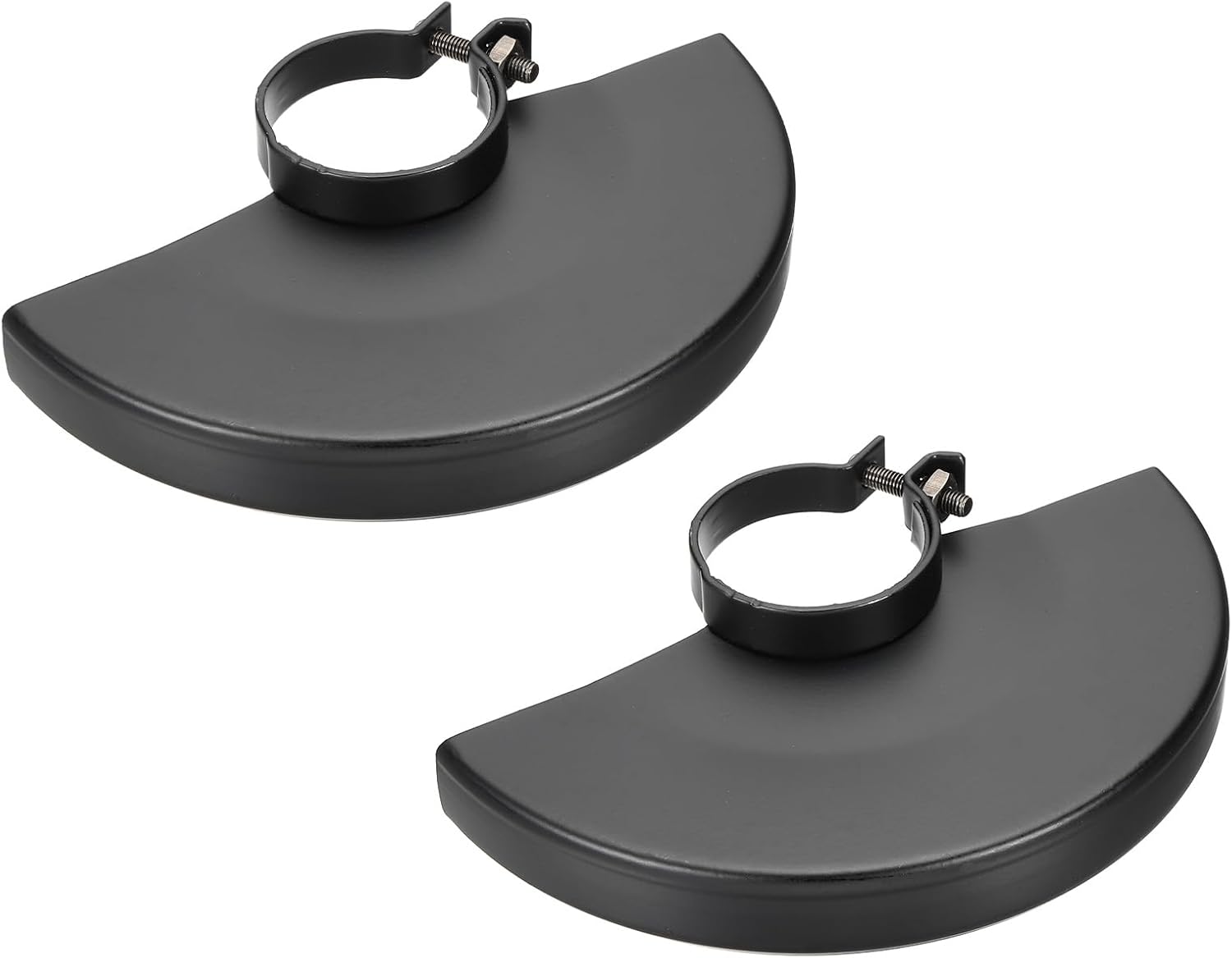 PATIKIL Angle Grinder Guard 6" (160mm) 1.69" Dia, 2Pcs Metal Adjustable Angle Grinder Safety Guard Wheel Disc Blades Protective Cover Shield Replacement, Black