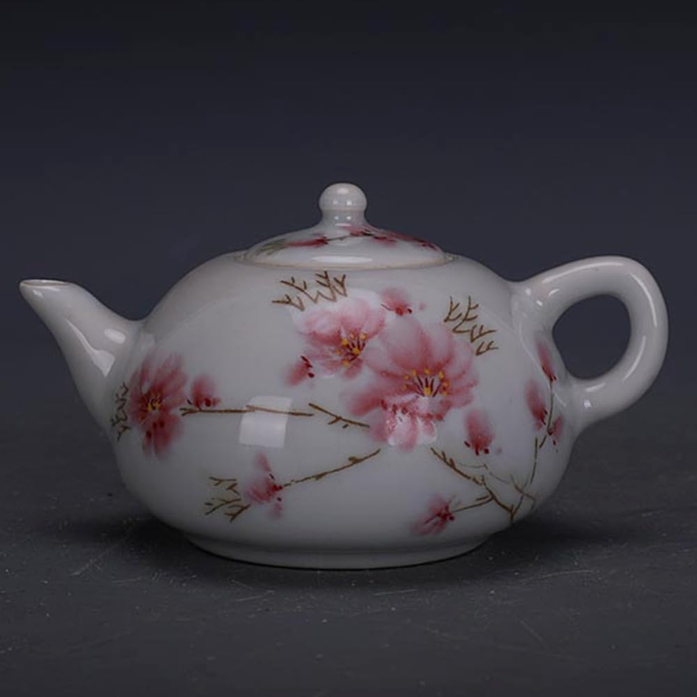 Amazon | 12.6cm 中国 アンティーク 古い 磁器 桃の花柄