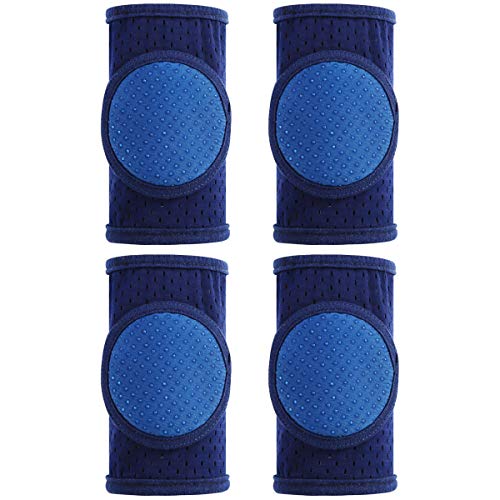 Haokaini 2pair Unisex Adjustable Anti-skid Baby Knees Pads for Crawling