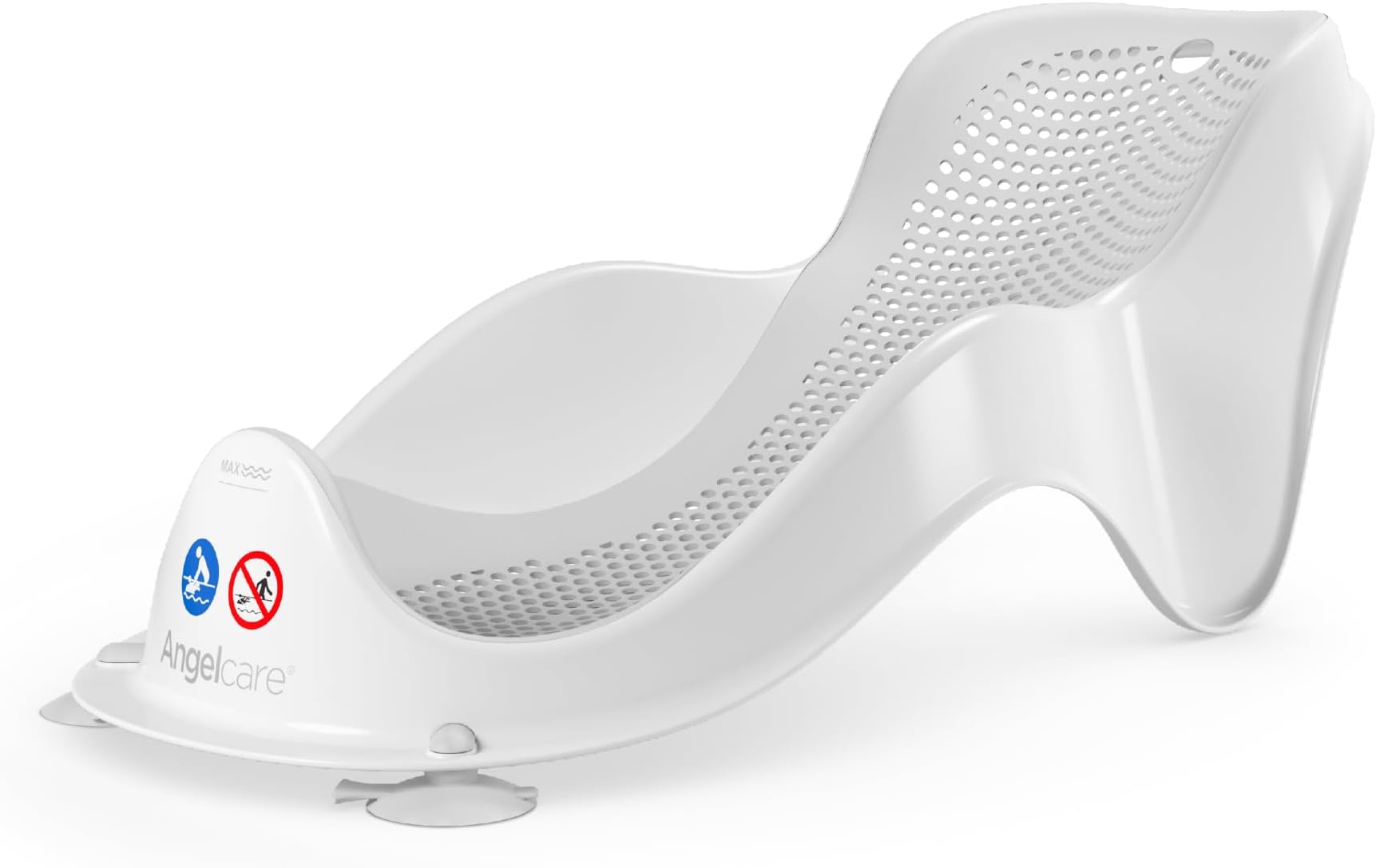 Angelcare Soft Touch Mini Bath Support- Grey - Newborn Bath Seat, Infant Bathing, Non-Slip, Easy Clean