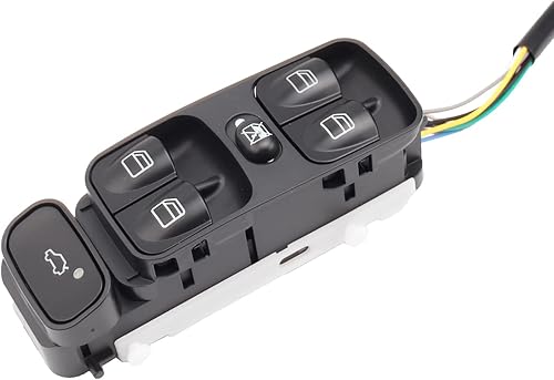 Miniatura 7 de Botón de interruptor maestro de ventana eléctrica del lado del conductor compatible con Mercedes-Benz SL500 Clase C W203 C200 C220 A2038210679