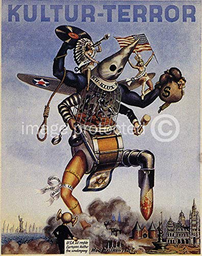 AGS - Vintage World War Two WWII Norwegian Military Propaganda Poster Leest Storm Kultur Terror - 24x36