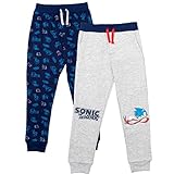 SEGA Sonic The Hedgehog Little Boys 2 Pack Pants Blue/Grey 6