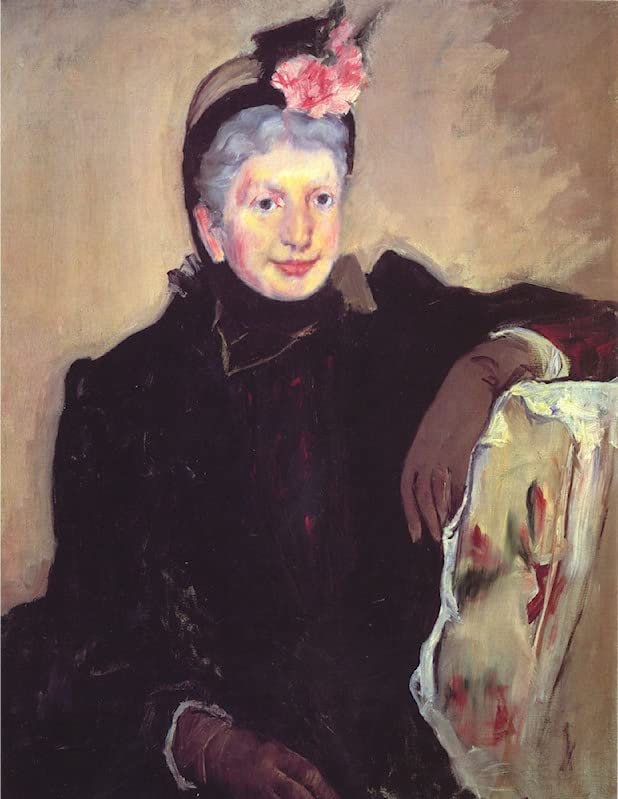 Poster Mary Cassatt impression sur toile portrait de dame âgée pour décoration murale de salon 60x90