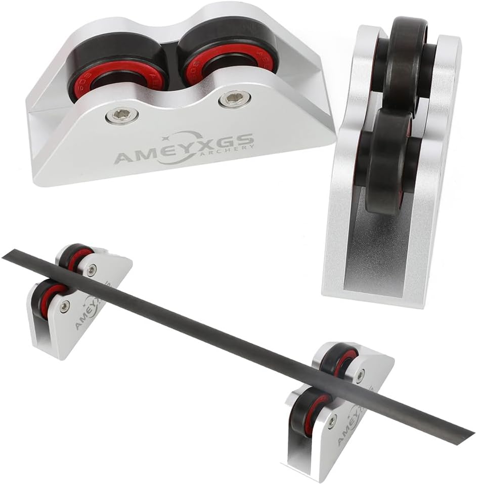 Arrows Straightness Tester Aluminum Alloy with Smooth Rolling Bearing for Bow Hunting Archery Shooting Target Measuring Different Length Shaft Tool