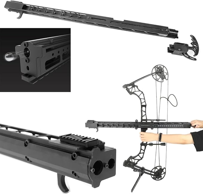 ZSHJGJR Archery Rapid Bow Shooter Steel Ball Track Launcher Bow Shooting Assistant DualUse Bow