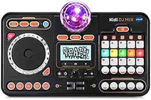 VTech Kidi DJ Mix (Black), Toy DJ Mixer for Kids with 15 Tracks and 4 Music Styles, with Lights and Effects, Educational...