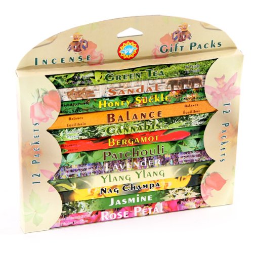 Paquete de incienso para regalo, 12 fragancias.