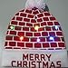Produktbild Weihnachtsmütze mit LED-Beleuchtung, warm, gestrickt, gute Elastizität, Wintermütze für drinnen und draußen, Festival, Urlaub, Feier, Partys, Bar, Weihnachtsgeschenk MERRY CHRISTMAS mehrfarbig
