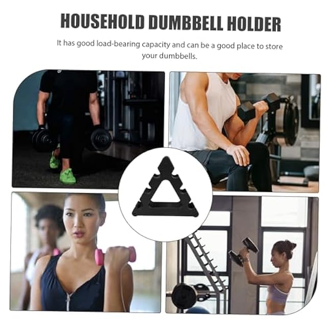 VICASKY Small Dumbbell Stand 3-Tier Design Plastic Household Dumbbell Rack for Home and Office Use Space-Saving Weight Rack for Fitness Accessories