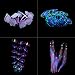 Uniclife 4 Pack Fish Tank Decorations Glowing Effect Aquarium Décor Small Silicone Artificial Coral Plant Ornament