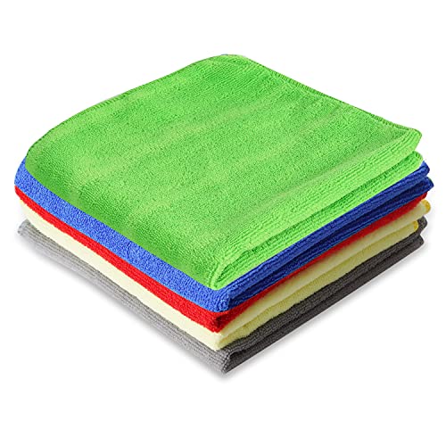 Swachh Touch Microfiber Cleaning Cloth – 5 pcs – 40×40 cms – 340 GSM