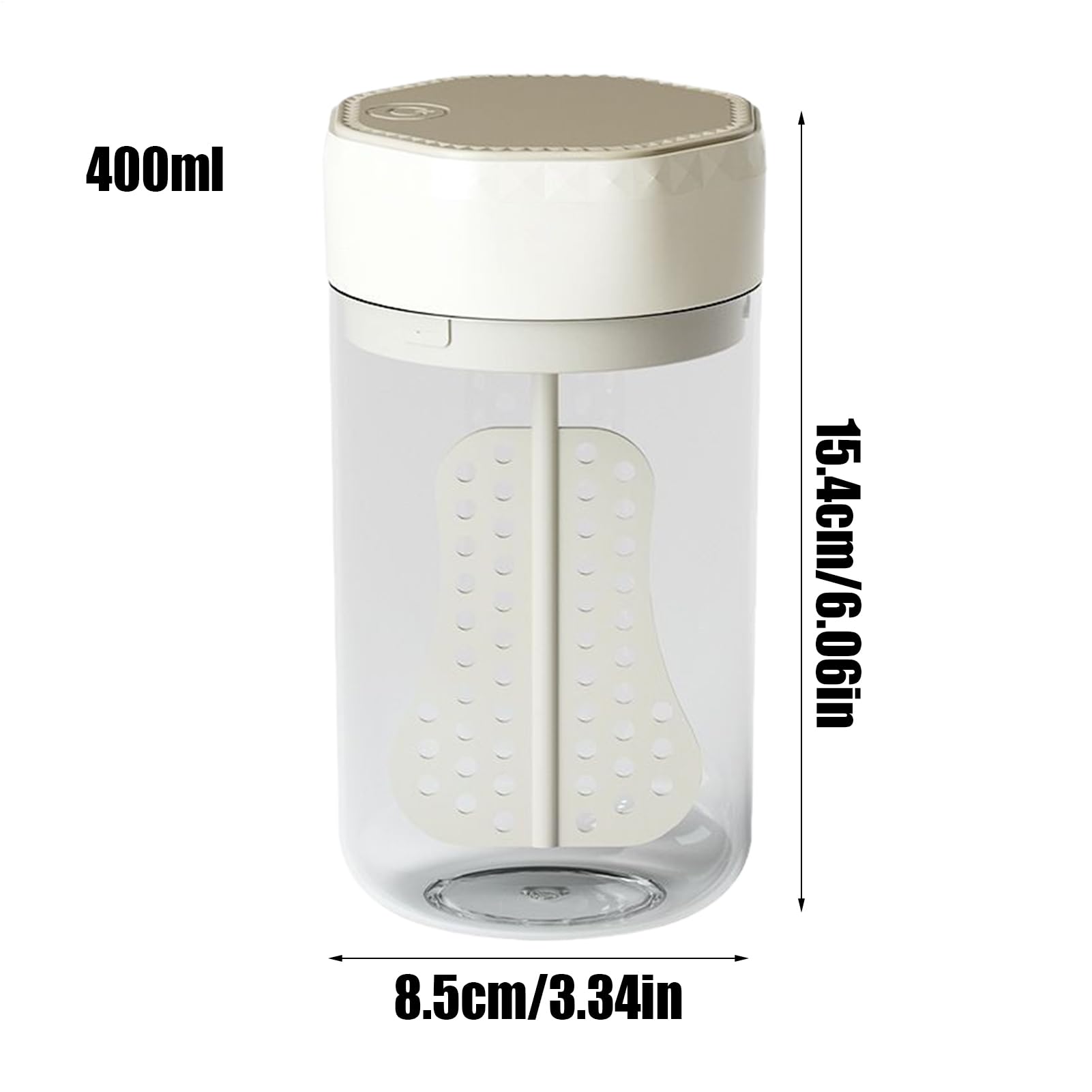 Dispenser elettrico di schiuma per animali domestici Doccia Sapone Maker 400 ml Macchina a bolle ricaricabile Miscelatore per shampoo a basso rumore per cane gatto Bagno Cucina Lavello Pulizia