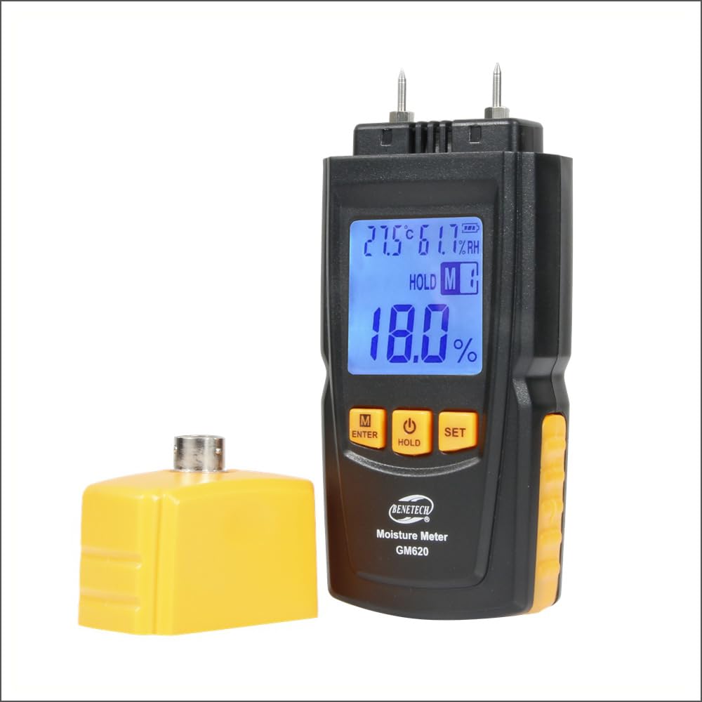 Medidor de humedad Medidor de humedad de madera Probador de humedad digital Medidor de humedad de madera portátil Handhe 2~70% Higrómetro eléctrico for carpintería