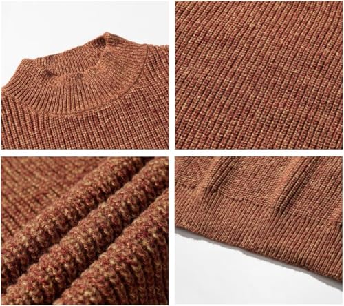MOLERFO Mens Crewneck Y2k Vintage Sweater Casual Long Sleeve Knitted Pullover Tops Sweaters Winter Fall Outfit2