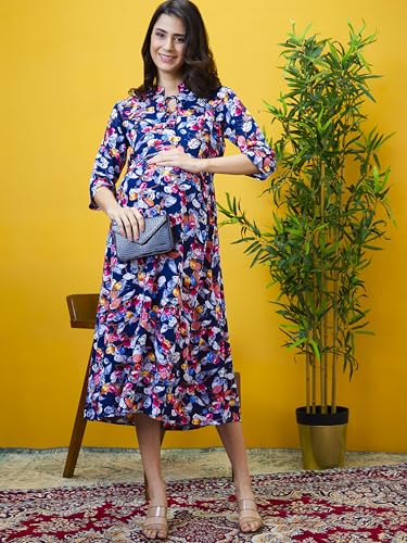 Image of AV2 Women's Rayon Relaxed Fit A Line Maternity Wear