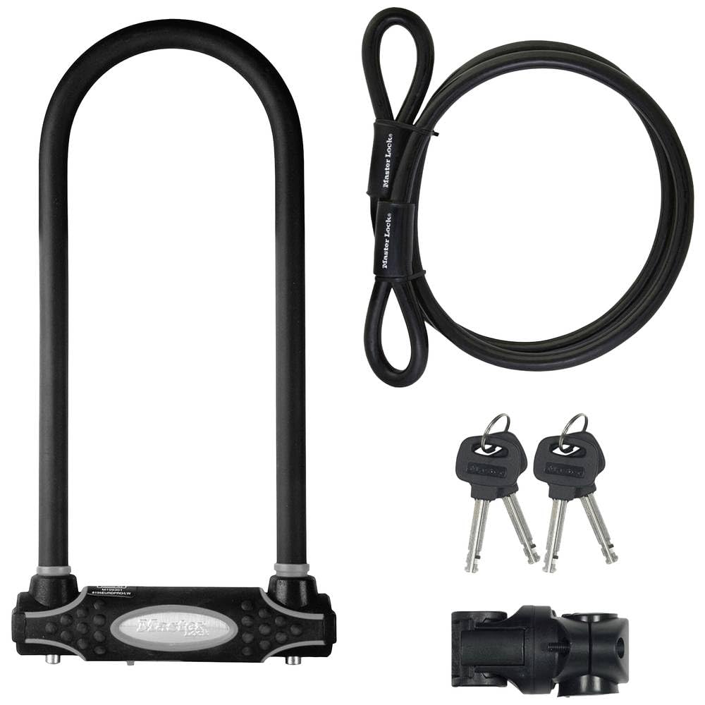 Master Lock Sold Secure Gold D-Lock+Cable 11X28X120cm 8285EURDPRO