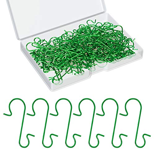 Ganchos para adornos, adornos navideños de AivaToba, ganchos en forma de S para colgar en Navidad, mini adornos para árboles de Navidad, decoración de bolas, colgar, manualidades joyería regalo, plata Cover