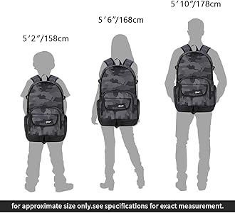 rickyh style School Backpack Travel Bag for Men & Women Lightweight College Back Pack with Laptop Compartmen