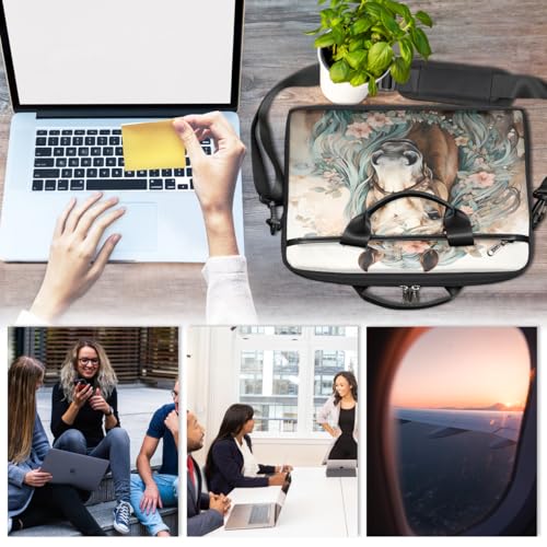 Funda para portátil de 15 pulgadas con diseño floral acuarela miniatura 6