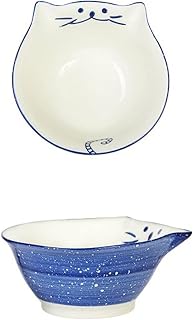 Snack Plate 4.5 Inch Sauce Dishes Cute Bowl Household Student Ceramic Tableware Japanese Creative Bowl Noodle Bowl Dessert Bowl Snack Tray (Color : A)