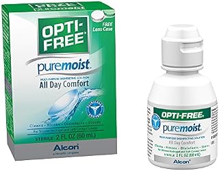 Opti-Free Puremoist Multi-Purpose Disinfecting Solution with Lens Case, 2-Ounces (Packaging may vary)
