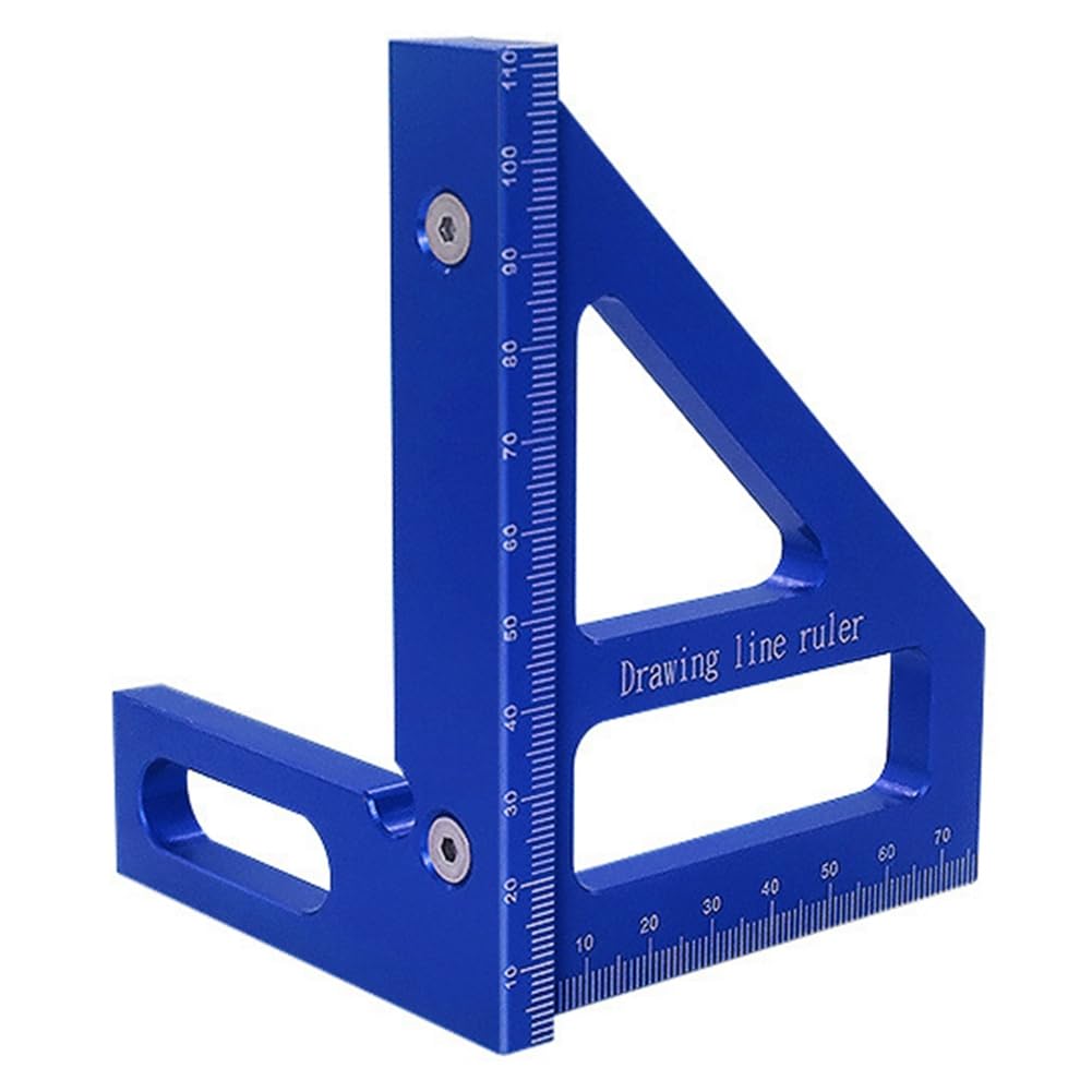 Nondk High Accuracy 3D Multi-Angle Measuring Ruler For Woodworking Square Protractor, For Engineers And Carpenters- 003B Tool