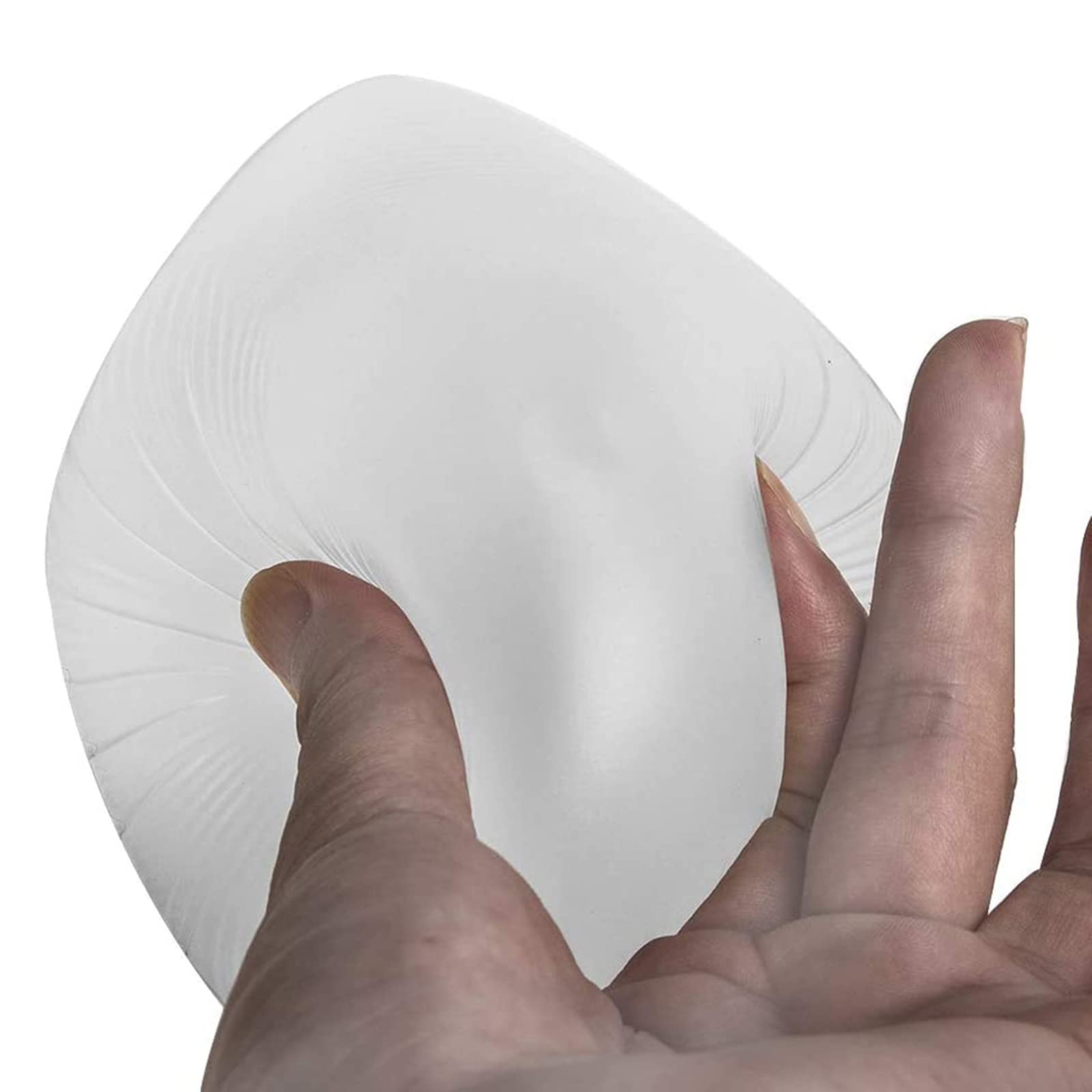 Dfgge Unisex Transparent Clear Silicone Breast Forms Triangle Mastectomy Prosthesis Self-Adhesive Fake Boobs For Patient Artificial Prosthetic Transgender And Cosplay,,100G/Piece