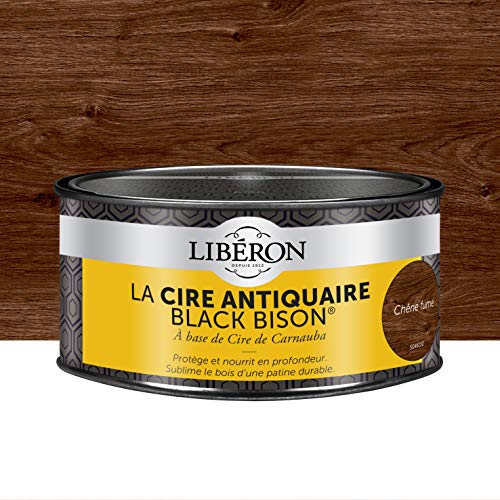 LIBERON Cire antiquaire Black Bison® en pâte, Chêne fumé 500cc
