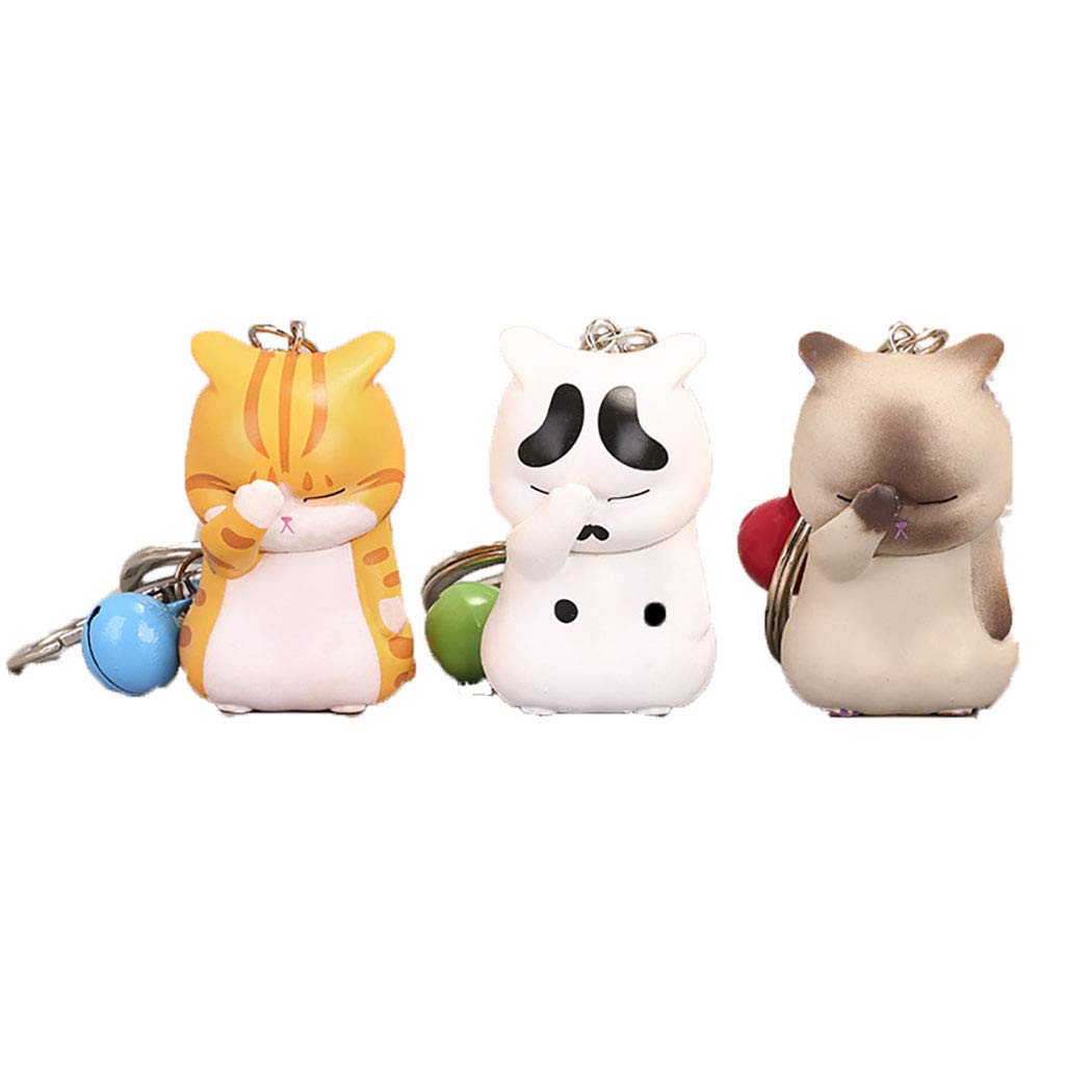 Porte-clés En Peluche Chat Kawaii - Adorable Et Doux - Cadeau Mignon Pour Femme, Ado Ou Enfant - 6